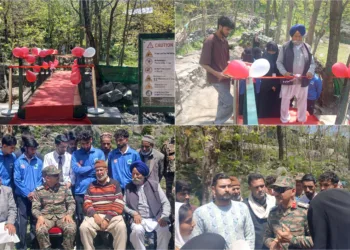 Indian Army Inaugurates Vital Bridge at Nallah Batamoji in Karnah.