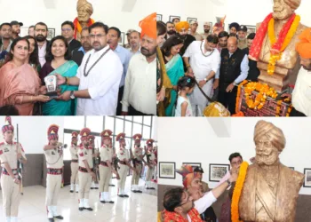 Minister Satish Sharma Pays Glowing Tribute to General Zorawar Singh, Unveils Bust in Reasi