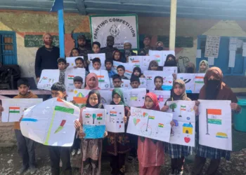 Army Organizes Painting Competition at Primary School in Dardpora-B