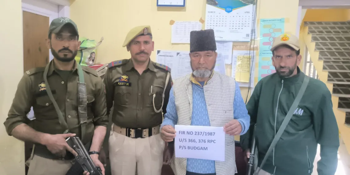 Budgam Police Arrest Long-Time Absconder Evading Arrest in a 39 Year old Rape Case