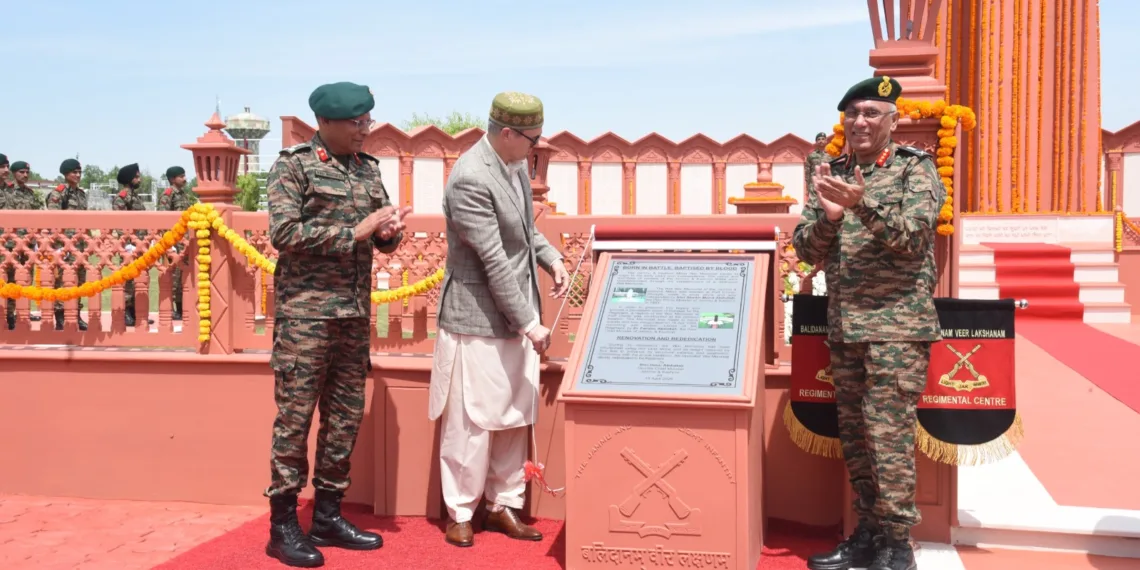 CM Omar Abdullah Rededicates Renovated JAKLI War Memorial on 78th Raising Day