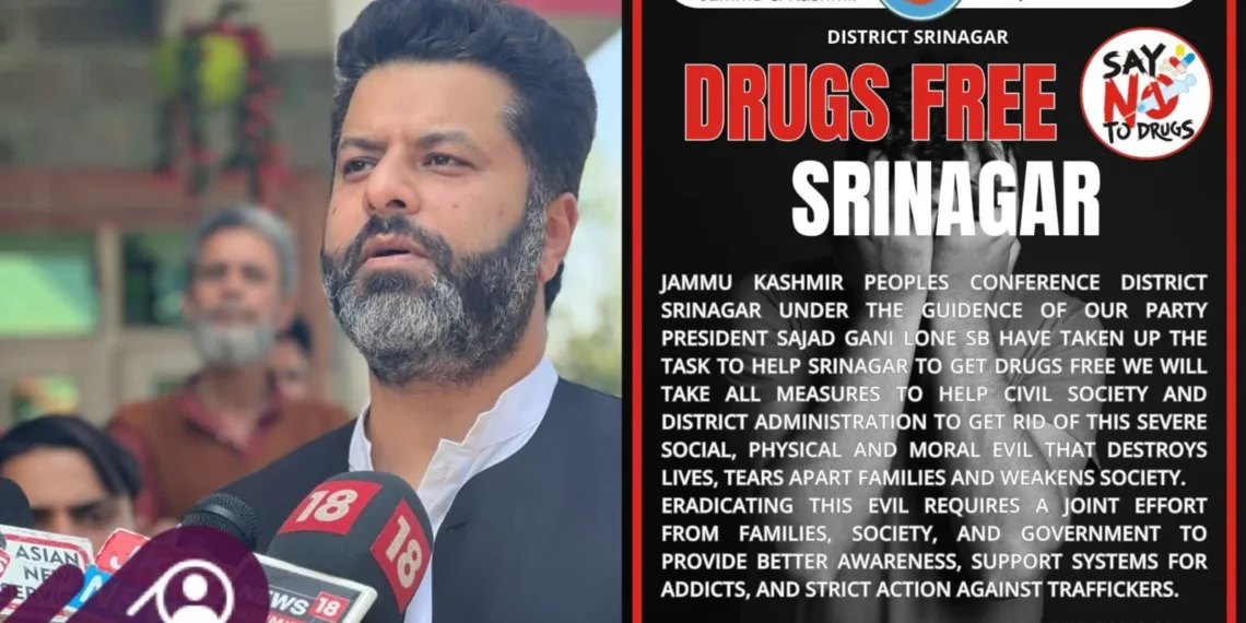 J&K People’s Conference Launches ‘Drugs-Free Srinagar’ Initiative
