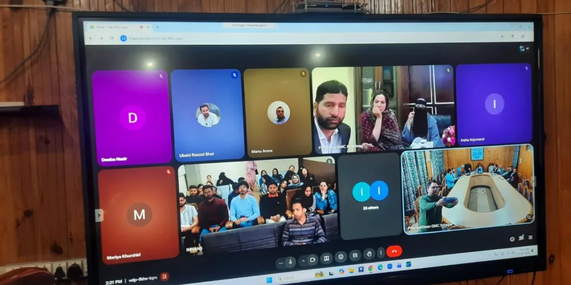 GMC Srinagar Hosts First UT-Level Virtual Psychiatry Medical Board Meet, Strengthens Mental Health Collaboration