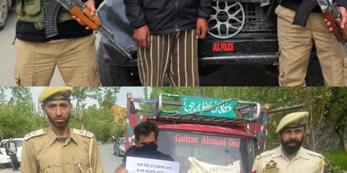 Drug Crackdown Continues in Shopian; Two Peddlers Arrested with Charas-Like Substance