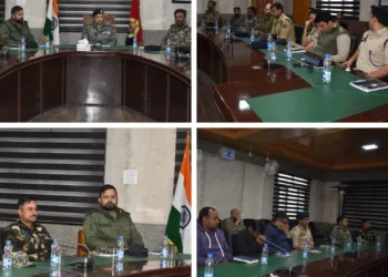 SSP Bandipora Leads High-Level Security Meet, Pushes for Enhanced Vigilance and Joint Strategy