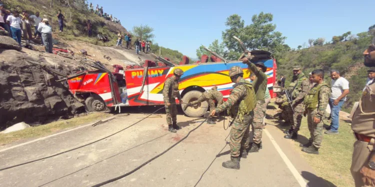 Army Leads High-Risk Rescue as Bus Falls Into Gorge in Udhampur