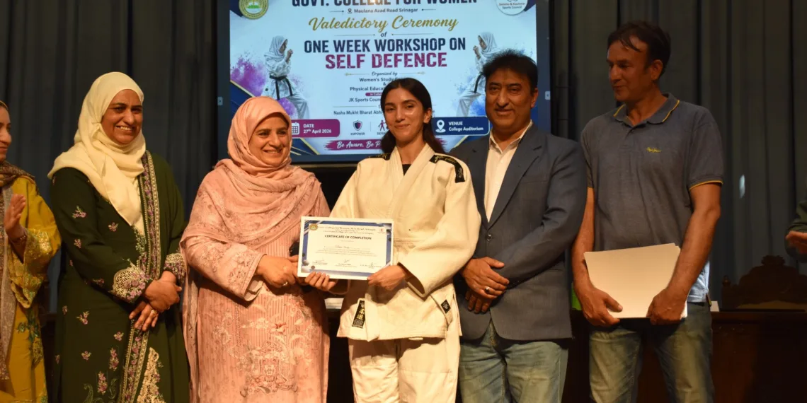 Empowering Women Through Strength: Self-Defence Workshop Concludes at GCW Srinagar
