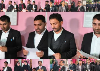 Oath Ceremony of Bar Association Beerwah Held at Munsiff Court; President Raises Key Judicial Infrastructure Demands