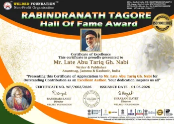 Eminent Kashmiri Scholar Late Abu Tariq Gh. Nabi Mir Honoured Posthumously