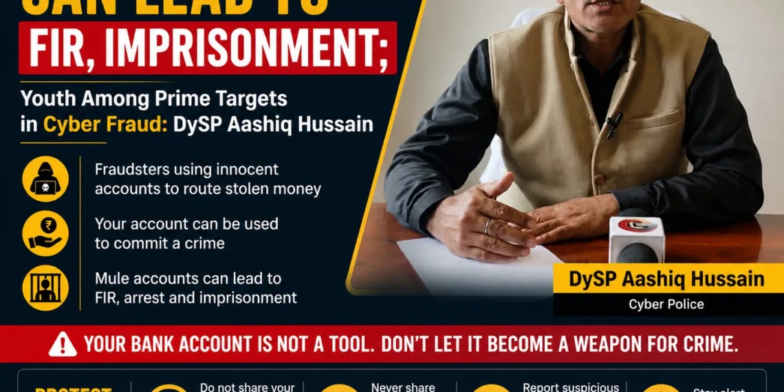 Mule Accounts Can Lead to FIR, Imprisonment; Youth Among Prime Targets in Cyber Fraud: DySP Aashiq Hussain