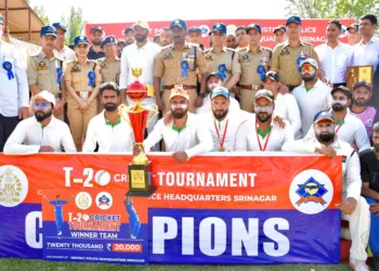 Srinagar Police Concludes T-20 Cricket Tournament at SP College Ground under CAP 2025-26