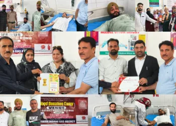 Around 50 Units Collected as Massive Blood Donation Camp Draws Youth at SDH Beerwah