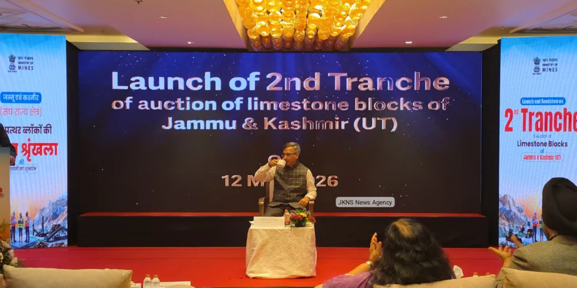“212 Mineral Blocks Auctioned, 36 Operationalised in One Year”: Mines Secretary Launches J&K Limestone Auction Drive