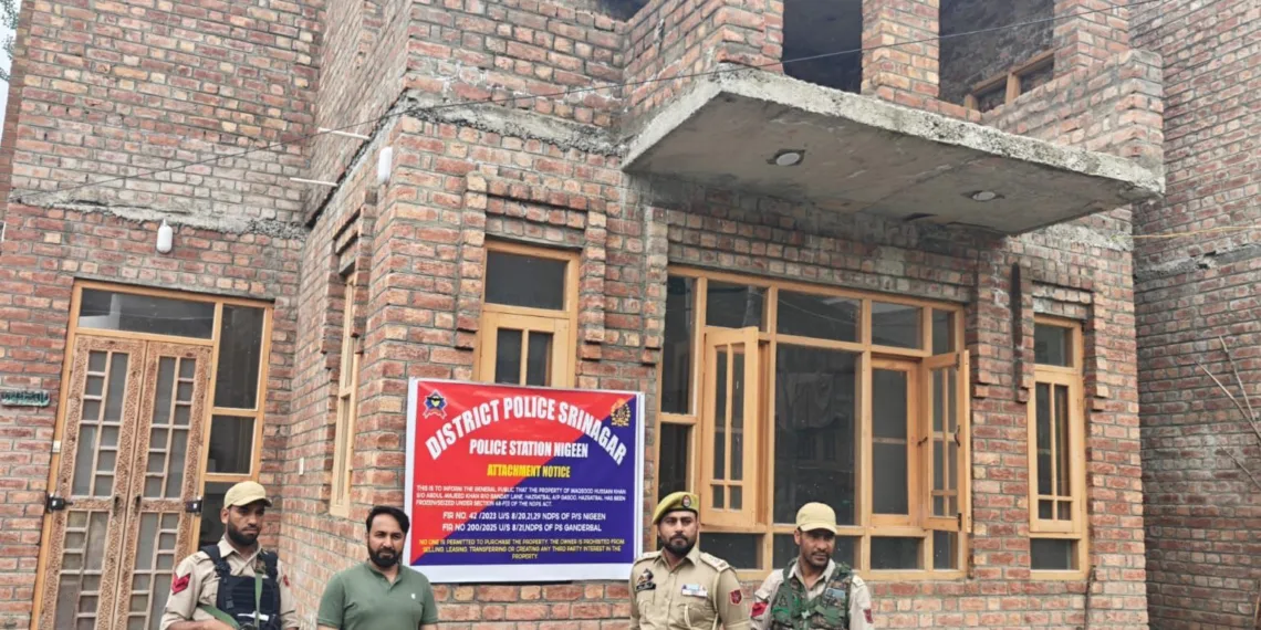 ₹1.2 Crore Property of Drug Peddler Attached in Srinagar Under Nasha Mukt Abhiyan