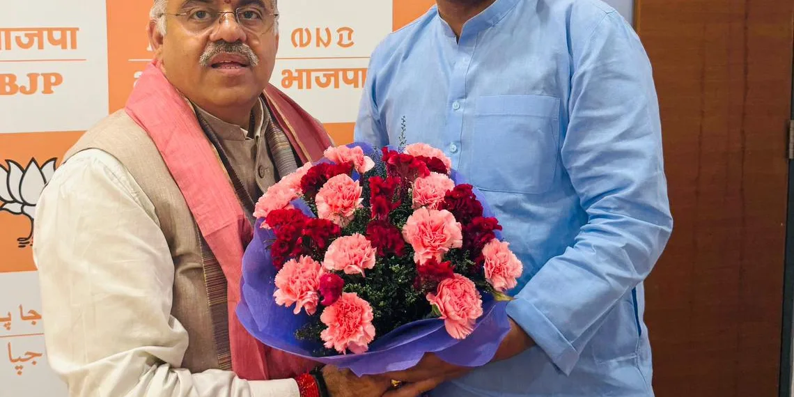 Er. Aijaz Hussain Meets BJP National General Secretary Tarun Chugh in New Delhi