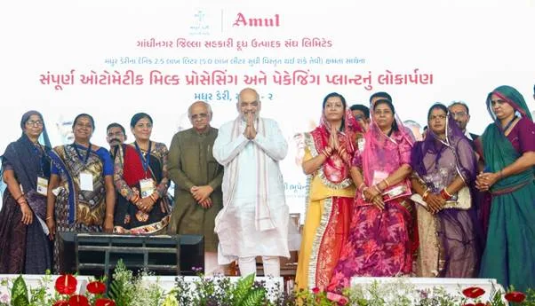 HM Amit Shah Launches ₹128-Crore Mega Dairy Plant in Gujarat, Pushes ‘White Revolution 2.0’