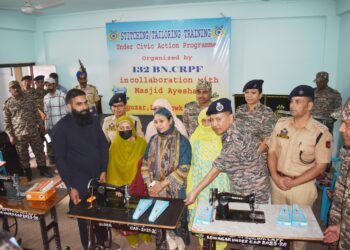 CRPF Organises Closing Ceremony of Women Tailoring Programme Under Civic Action Initiative in Srinagar