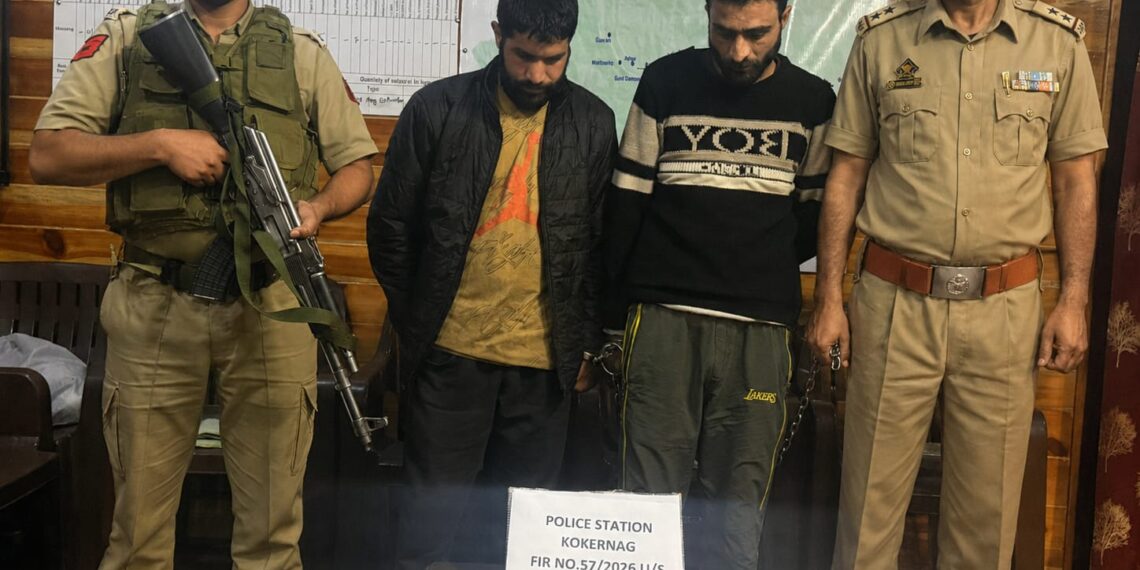 Anantnag Police Foils Drug Supply Bid in Kokernag, Two Peddlers Held With Charas and Ganja