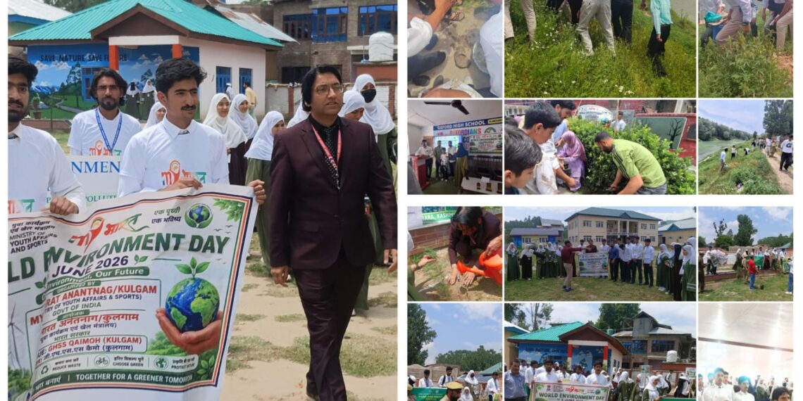 MY Bharat Anantnag Observes World Environment Day 2026 Across Anantnag and Kulgam