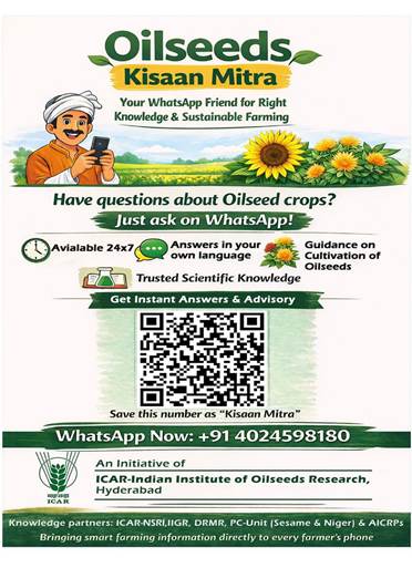 Oilseeds Kisaan Mitra’, India’s First Nationwide WhatsApp AI Advisory for Oilseed Farmers