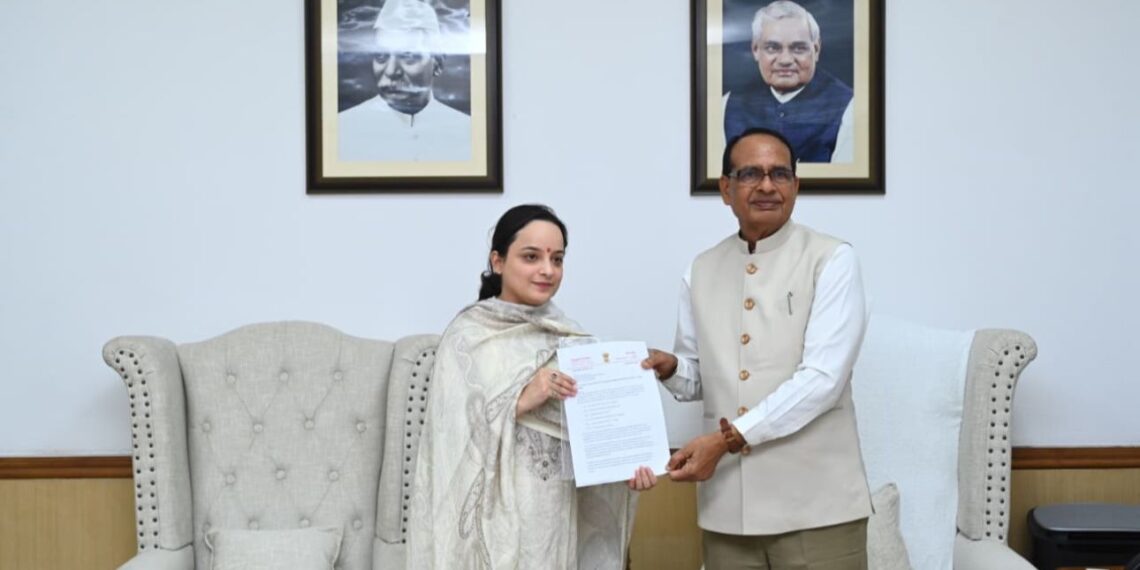 Shagun Parihar Urges Union Minister Shivraj Singh Chouhan for Early Execution of PMGSY Roads in Kishtwar