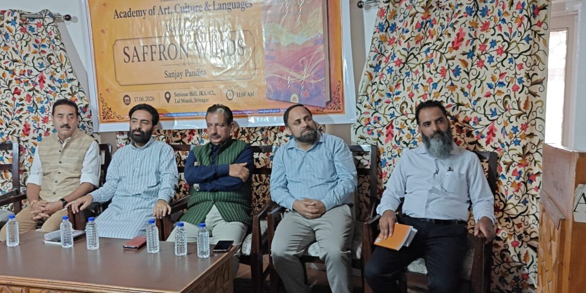 JKAACL releases poetic collection by Sanjay Pandita