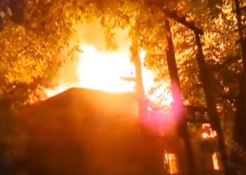 Residential House Damaged in Anantnag Fire