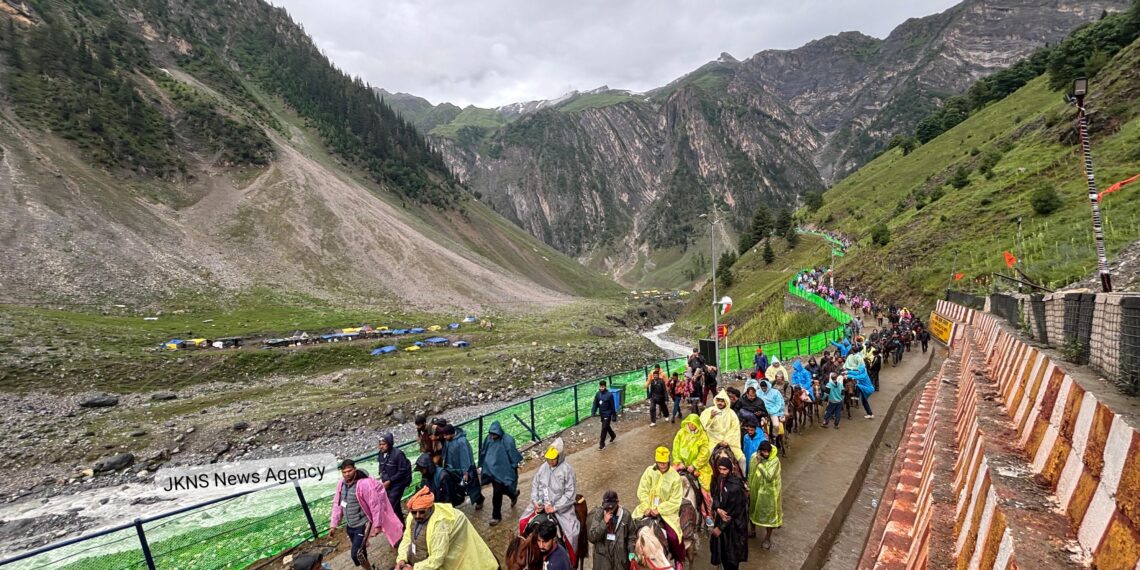 Record 9,837 Pilgrims Leave for Amarnath Yatra in Largest-Ever Single-Day Convoy