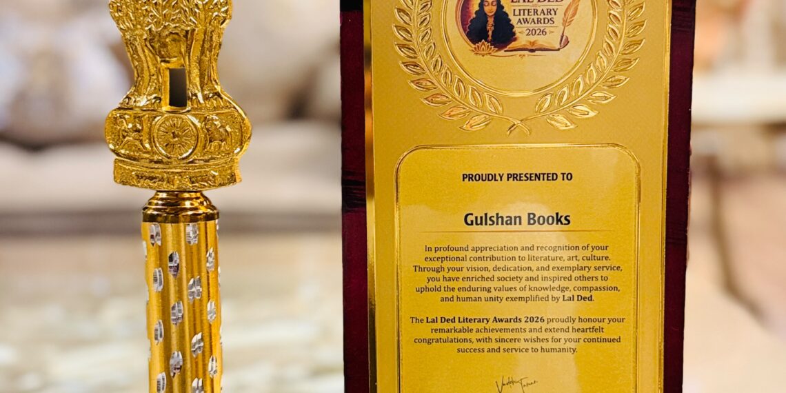 Gulshan Books Kashmir Conferred Lal Ded Literary Award 2026 for Literary Excellence & Publishing