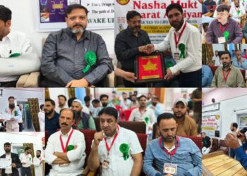Budgam Chemists and Distributors Association Holds Certificate Distribution Ceremony, Organises ‘Nasha Mukt Bharat Abhiyan’ Awareness Programme