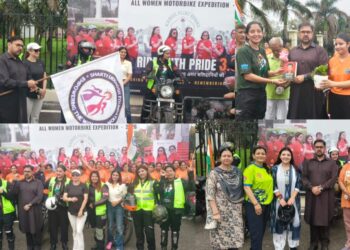 Satish Sharma flags off ‘Ride with Pride 3.0’ All-Women Motorbike Expedition