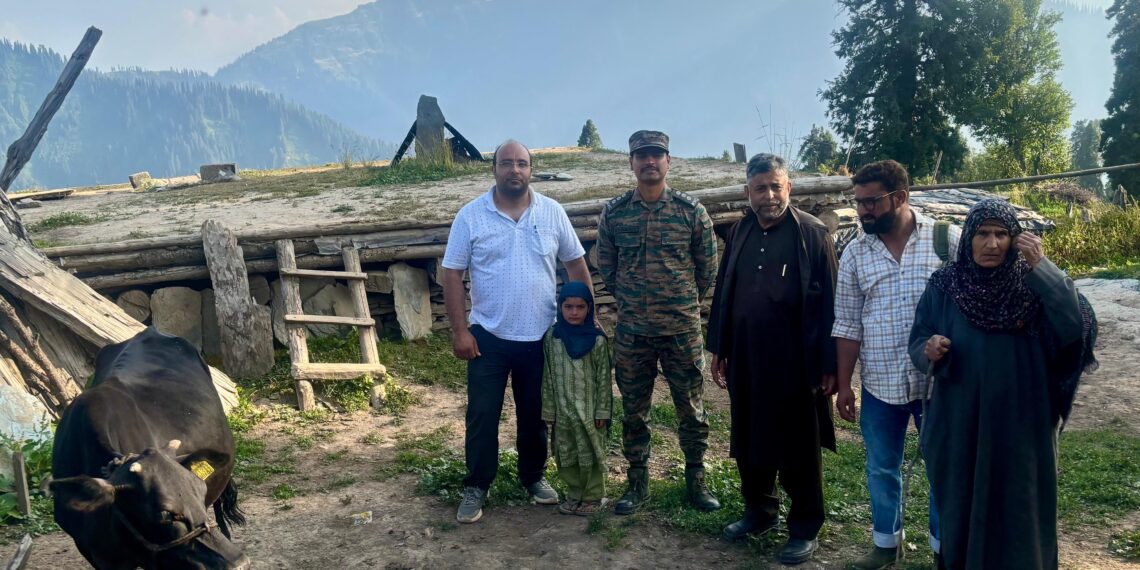 Indian Army and Animal Husbandry Department Join hands to Provide Veterinary Care in remote In Keran Bowl