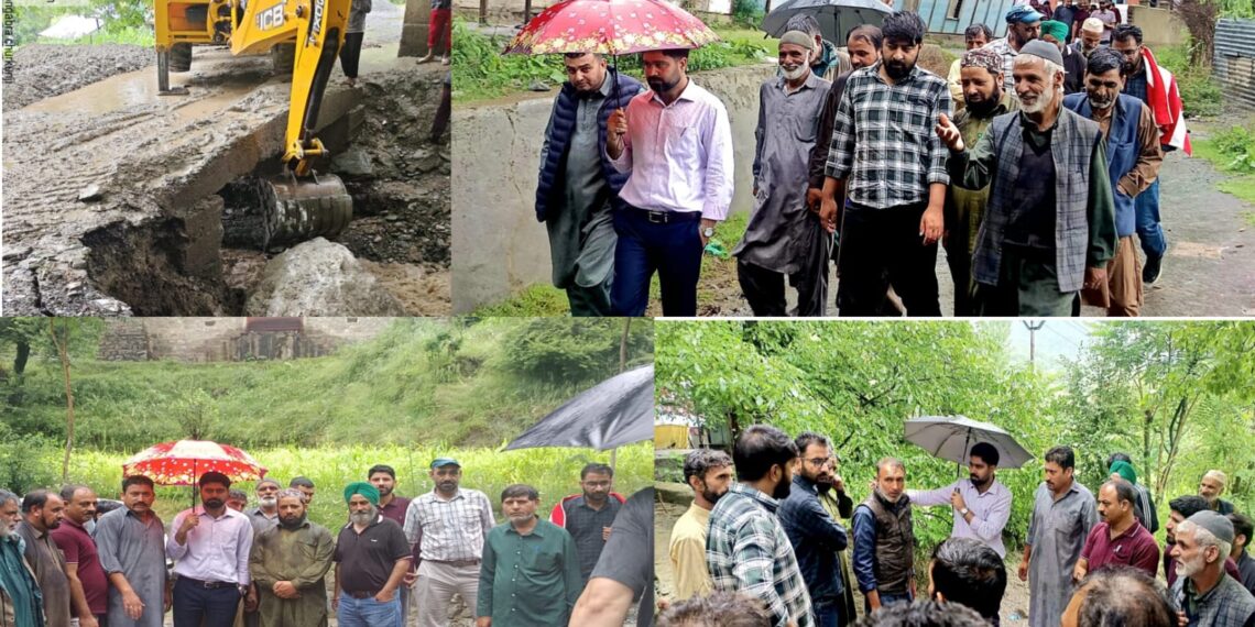 Sub-Divisional Administration Karnah Acts Promptly to Restore Road Connectivity After Landslides in Kona–Gabra