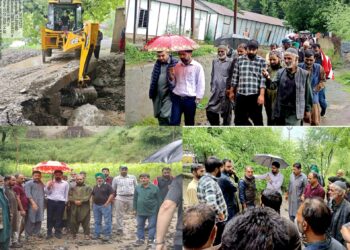 Sub-Divisional Administration Karnah Acts Promptly to Restore Road Connectivity After Landslides in Kona–Gabra