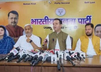 Omar indulging in “Political Theatrics” in New Delhi: LoP Sunil Sharma