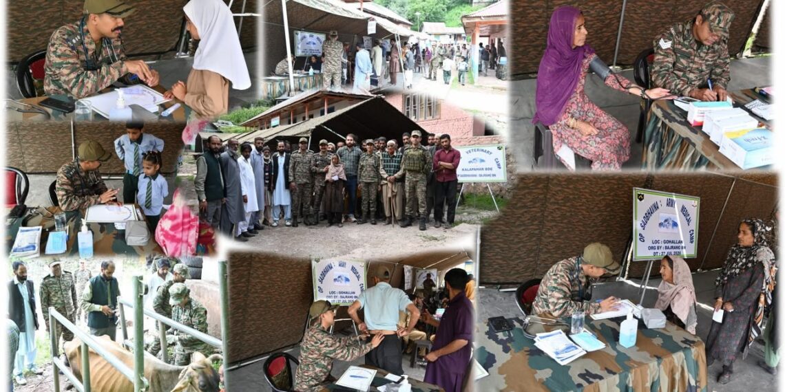 Indian Army Organises Medical, Veterinary Camp in Gohallan Village, Benefits 279 People and 316 Livestock