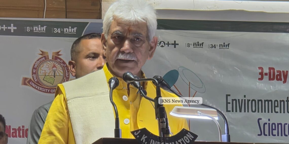 Kashmir’s Fragile Environment Needs Climate-Resilient Development”: LG Sinh