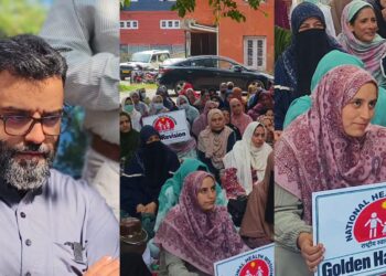 Aga Ruhullah Joins NHM Employees’ Protest in Budgam as Strike Enters Eighth Day