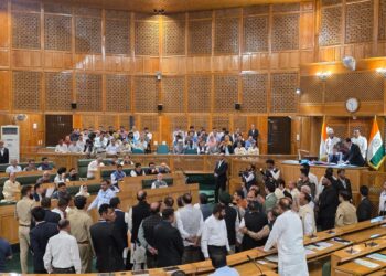 Step Down, Step Down, Mr Speaker, Vacate Your Chair”: BJP Protests In J&K Assembly