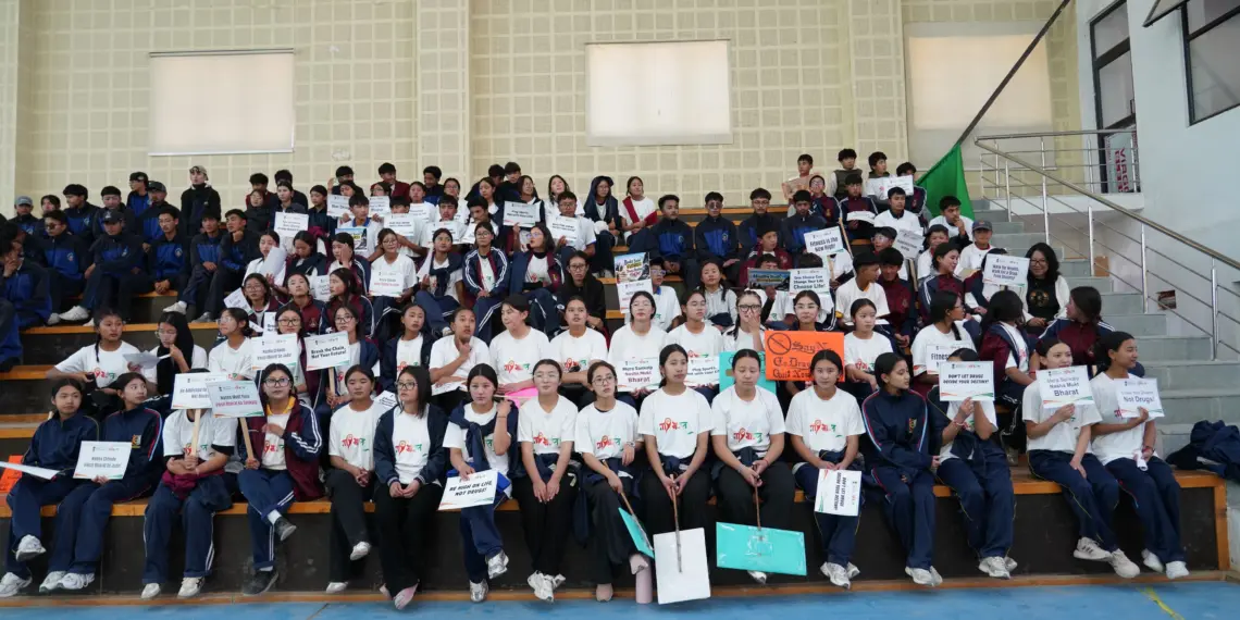 Health Walk – Run Organised in Leh Under ‘Nasha Mukt Yuva for Viksit Bharat – 100 Sundays Campaign’