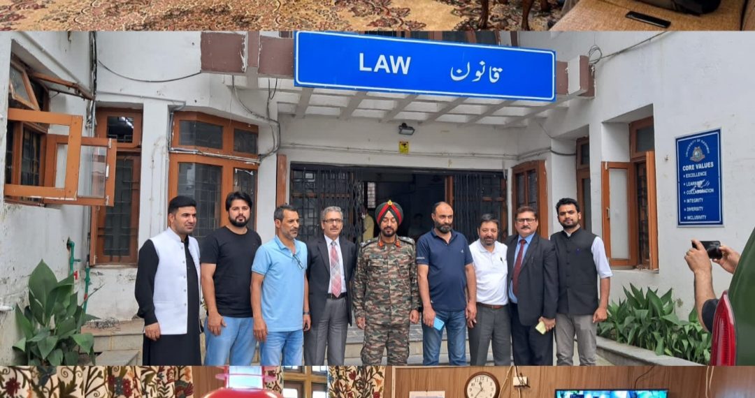 GOC 31 HQ Major General PBS Lamba visits KU, Met VC Prof Nilofar Khan