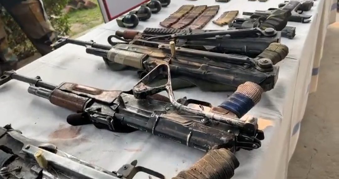 5 LeT terrorists Killed in Kulgam Gunfight, Arms And Ammunition Recovered