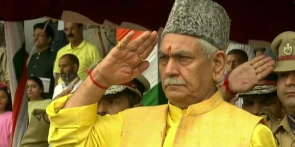 Independence Day: Will never allow neighbouring country’s ‘terror designs’ to succeed in J&K: LG Manoj Sinha