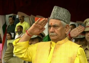 Independence Day: Will never allow neighbouring country’s ‘terror designs’ to succeed in J&K: LG Manoj Sinha