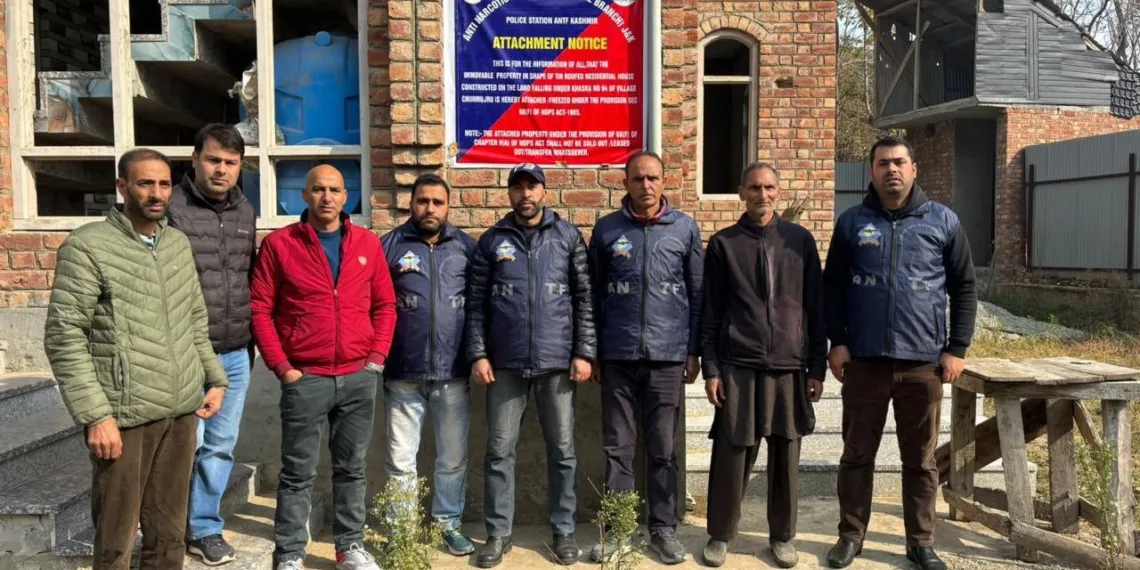 ANTF Attaches ₹44 Lakh Property of Budgam Drug Peddler