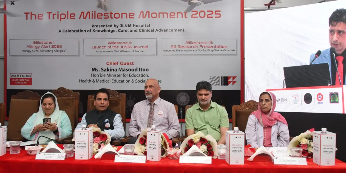 JLNM Hospital Setting New Benchmarks in Tertiary Care, Says Health Minister Sakina Itoo at Srinagar Conference