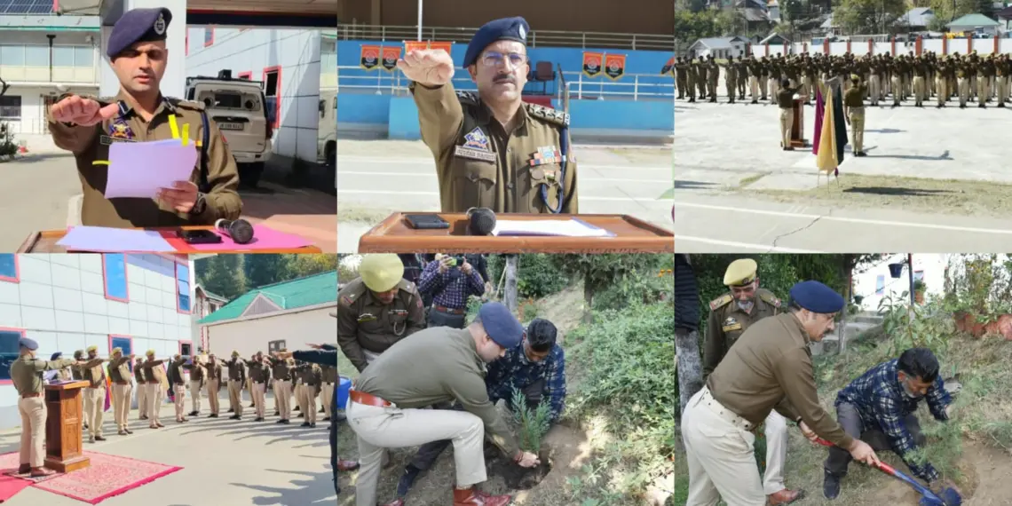 KUPWARA POLICE MARKS NATIONAL INTEGRATION DAY WITH DISTRICT-WIDE PLANTATION DRIVE