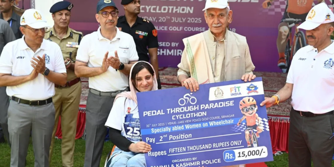 Pedal Through Paradise Symbolises New J&K: LG Manoj Sinha