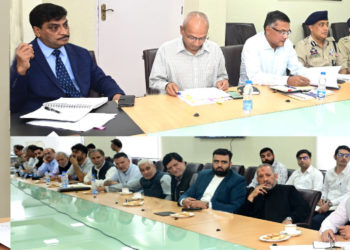 Lt Governor Chairs High Level Meeting to review Muharram arrangements with eminent representatives of Shia Community, Officials of Civil and Police Administration
