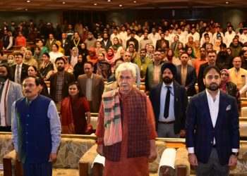 Lt Governor addresses J&K UT Foundation Day celebrations in Srinagar
